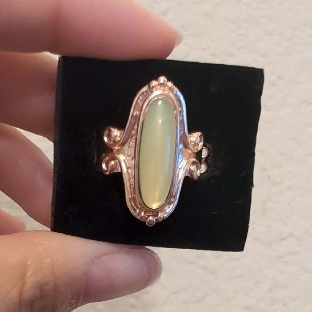 Paparazzi Rose Gold and Cream Opal Statement Ring